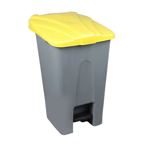 Nossa 25 lt Sarı Pedallı Çöp Kovası