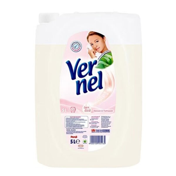 Vernel 5 lt 50 Yıkama Hassas ve Yumuşak Çamaşır Yumuşatıcı