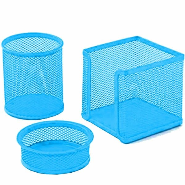 Inox 4049 3 lü Turkuaz Perforeli Masa Seti