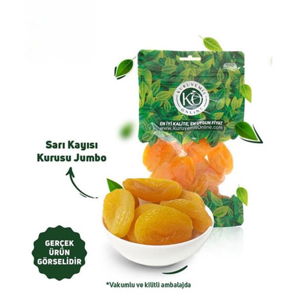 Kuruyemiş Online Kayısı Kurusu Sarı Jumbo 250 Gr
