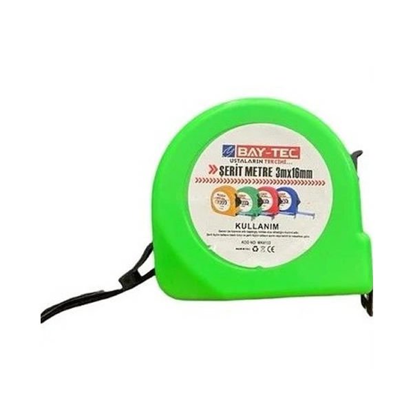Bay-Tec 16 mm 3 mt Şerit Metre