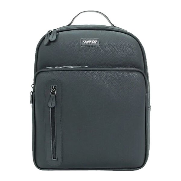 Cambridge Polo Club 2083 Siyah Suni Deri Sırt Çantası