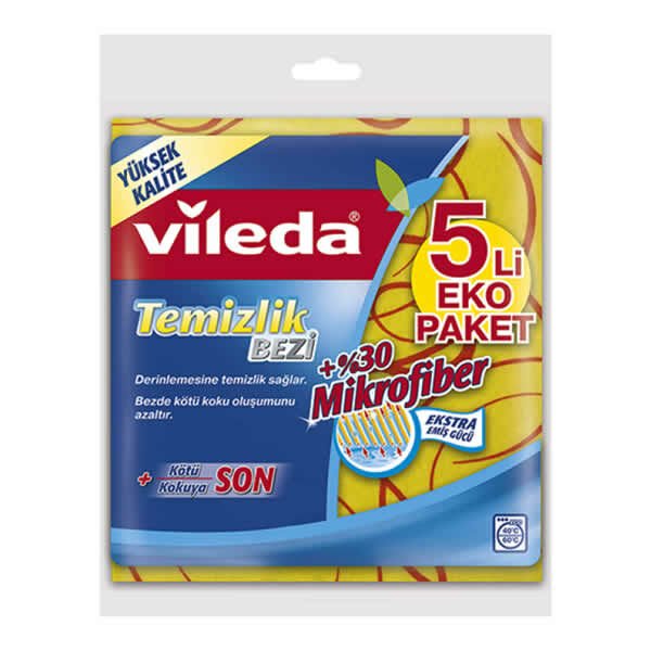 Vileda 5 li Mikrofiber Temizlik Bezi