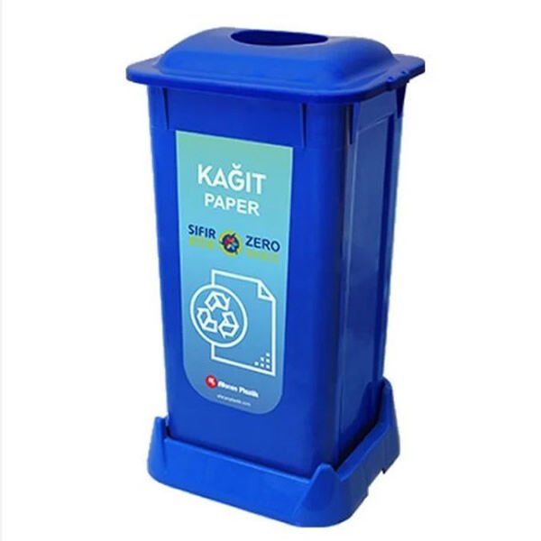 Ofis 70 lt Kağıt Atık Mavi Orjinal Sıfır Atık Kovası