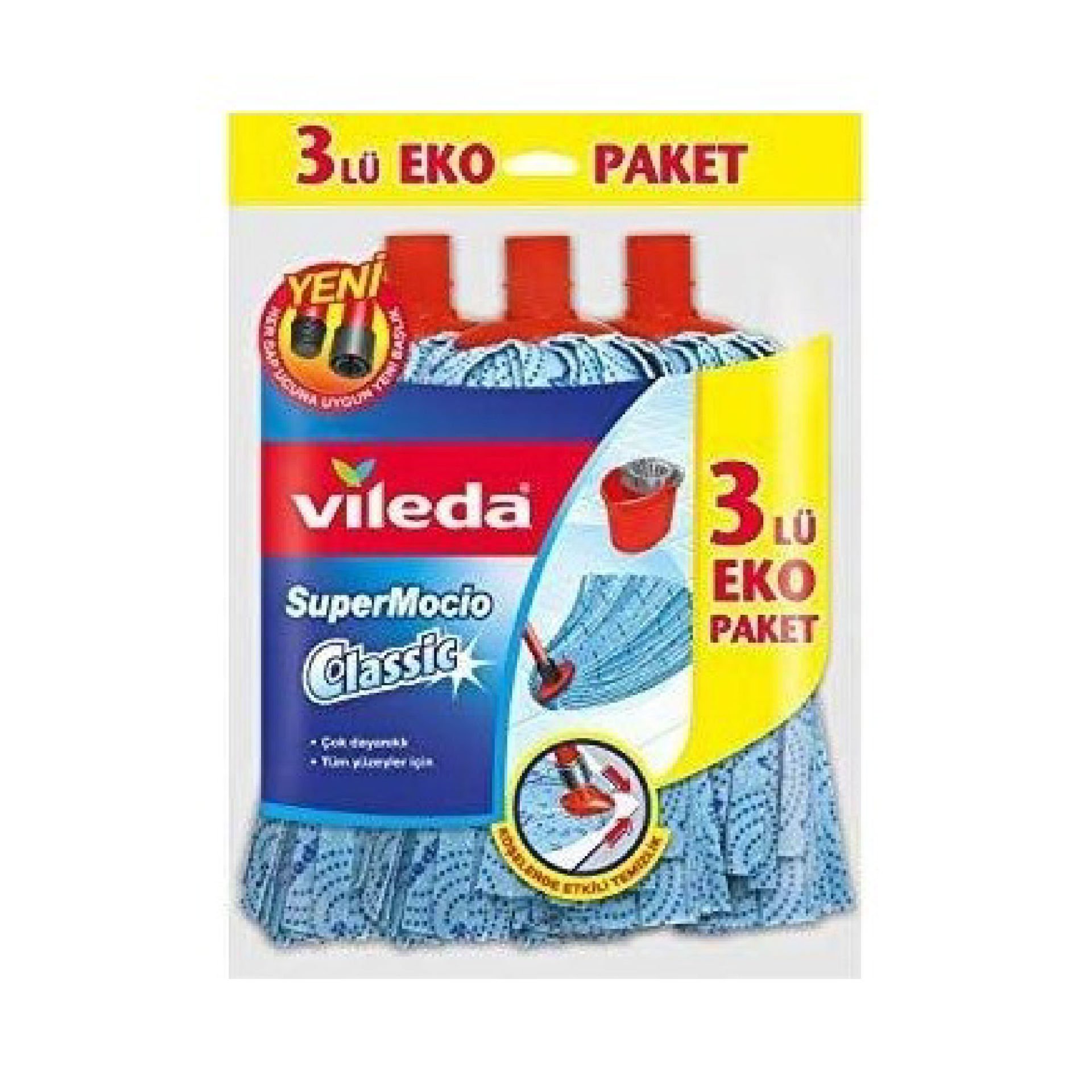 Vileda Supermocio Klasik Paspas 3 lü Ekonomik Paket