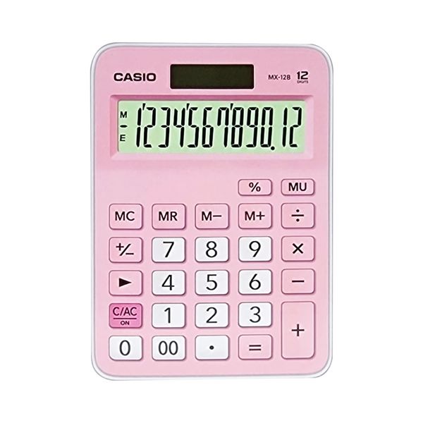 Casio MX-12B-PK Pembe 12 Haneli Masaüstü Hesap Makinesi