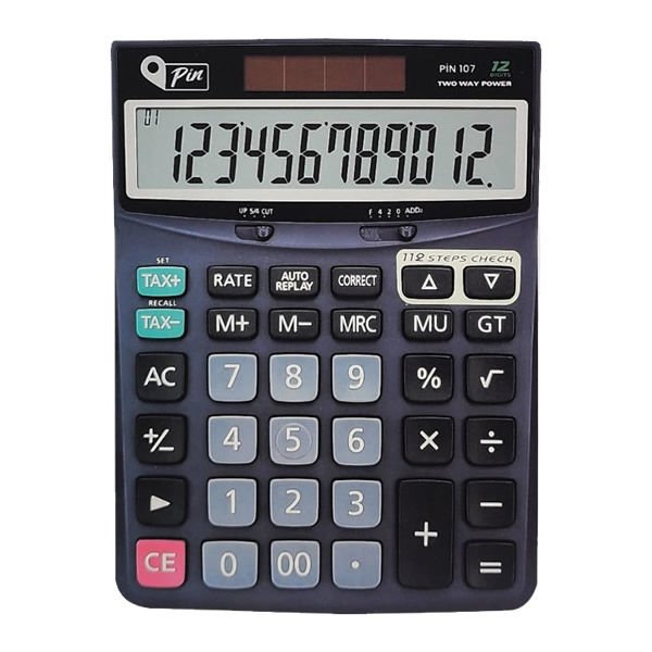 Pin 107 12 Hane Masaüstü Hesap Makinesi