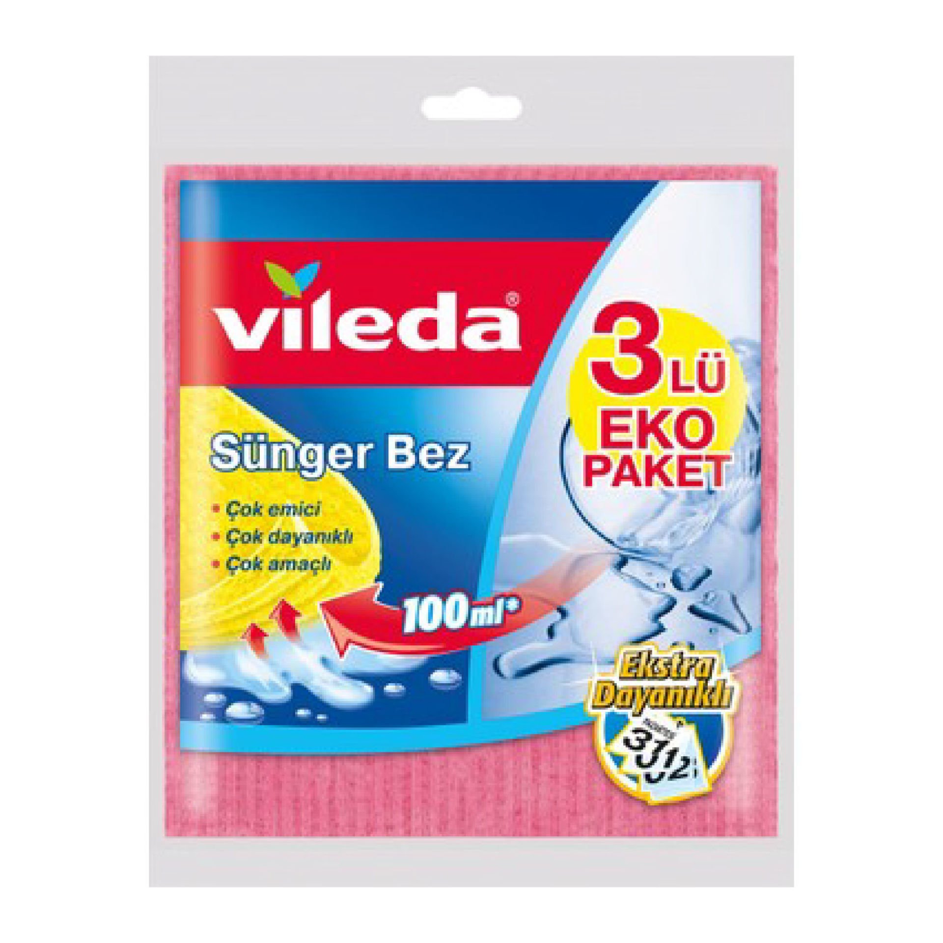 Vileda 3 lü Sünger Bez