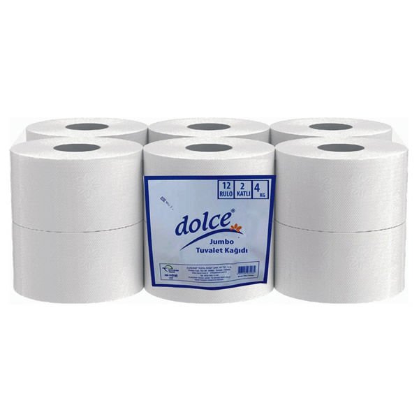 Dolce 12 li 2 Katlı Jumbo Tuvalet Kağıdı