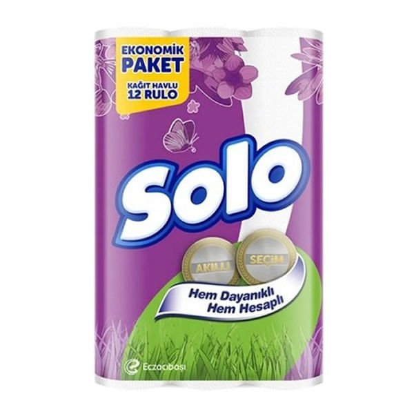 Solo Beyaz Havlu Akıllı Seçim Hem Dayanıklı Hem Hesaplı 12li