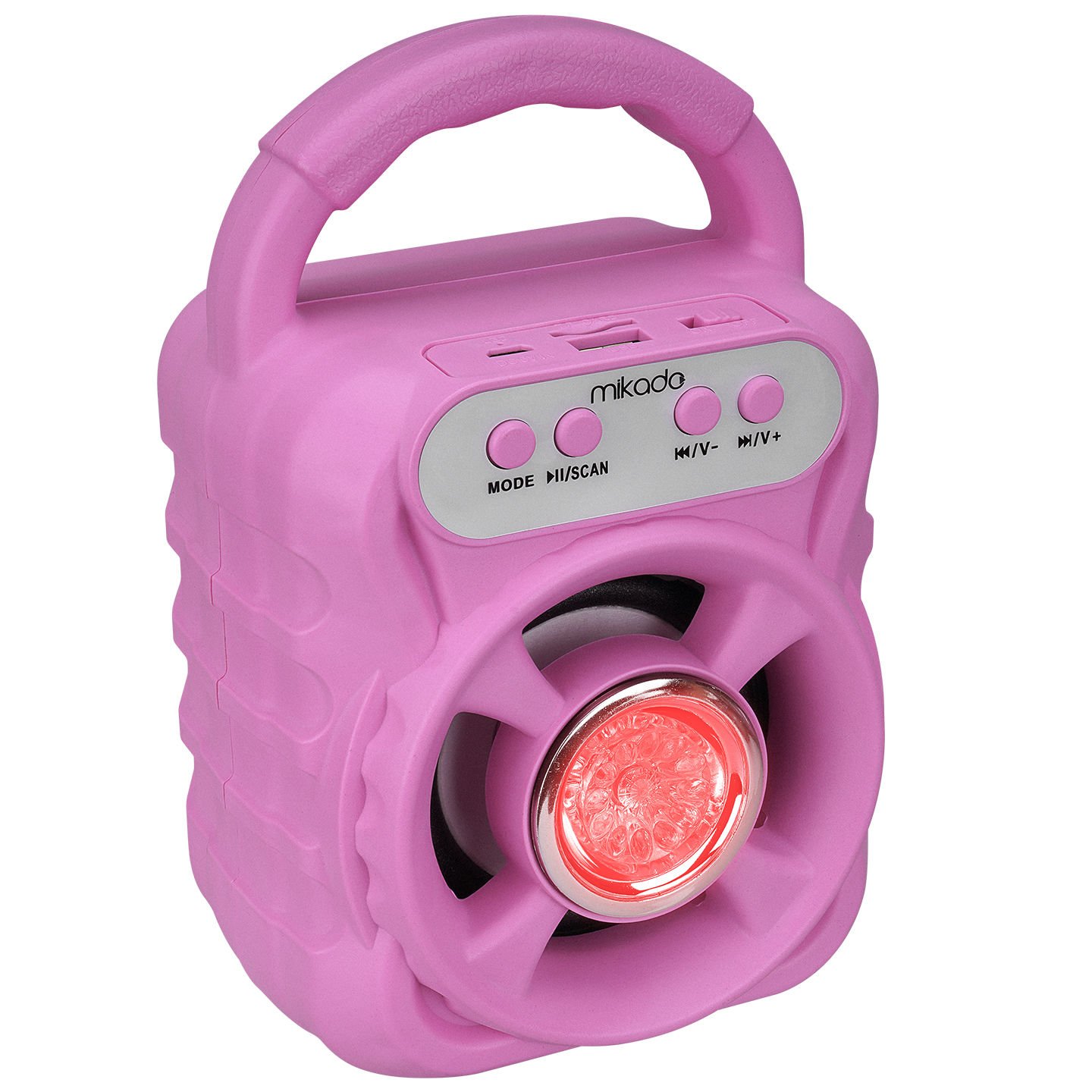 Mikado MD-BT65P 5W 800mAh 3.7V Pembe USB-TF Cart - Bluetooth Taşınabilir Speaker
