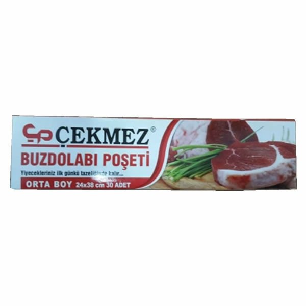 Çekmez 30 lu 24x38 cm Orta Boy Buzdolabı Poşeti