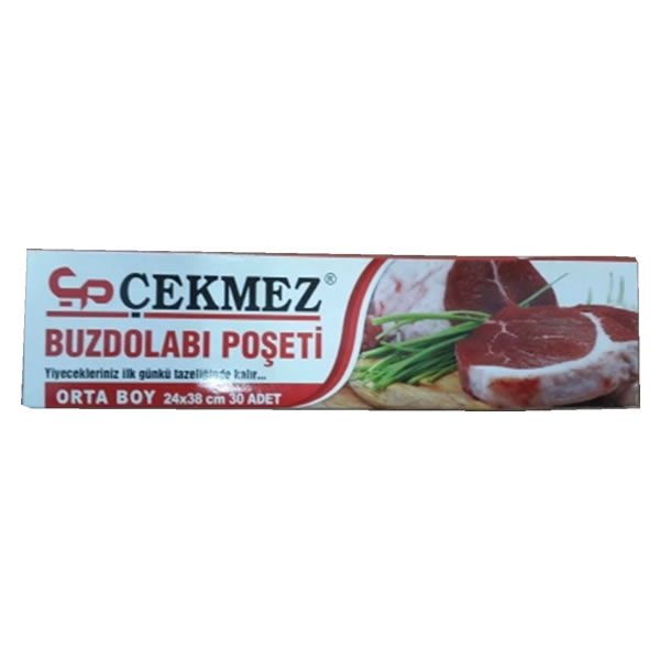 Çekmez 20 li 30x45 cm Büyük Boy Buzdolabı Poşeti