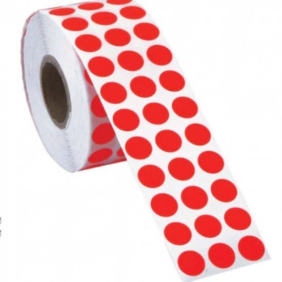 Herboy 4000li 20mm Kırmızı Nokta Etiket