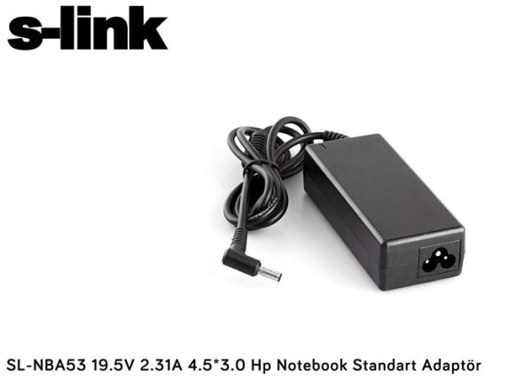 S-link SL-NBA53 19.5v 2.31a 4.5-3.0 Notebook Adaptörü