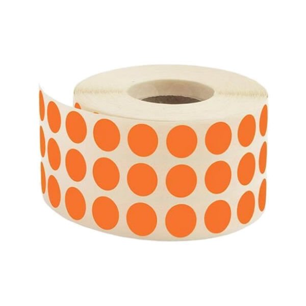 Tanex 10 mm 6 lı Turuncu Nokta Etiket