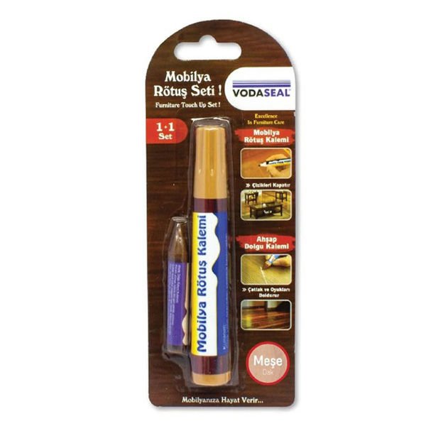 Vodaseal Açık Orta Koyu Kahverengi 3lü Paket Mobilya Rotuş Ve Ahşap Dolgu Kalemi