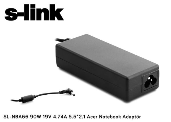 S-link SL-NBA66 90w 19v 4.74a 5.5-2.1 Notebook Adaptörü