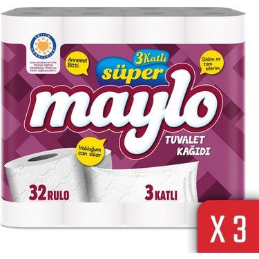 Maylo Düşleyecek Büyüyecek Tuvalet Kağıdı 3Kat 32li