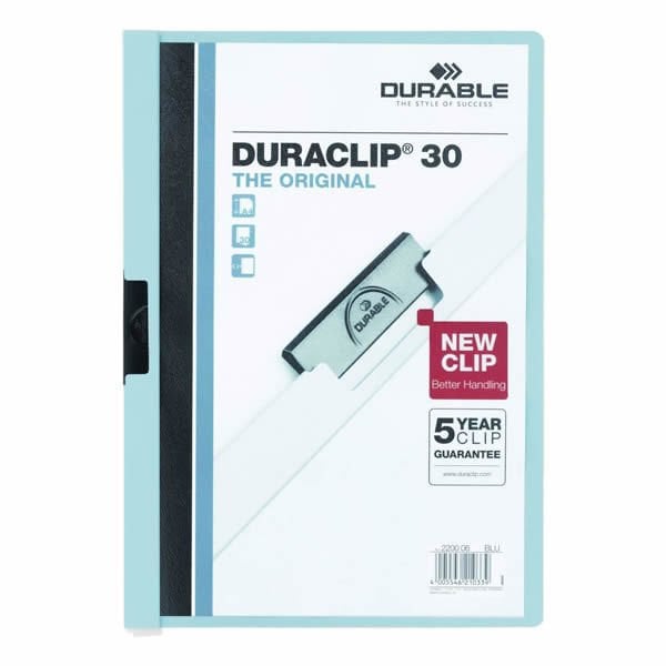 Durable Duraclip 30 Sayfa Mavi Sunum Dosyası
