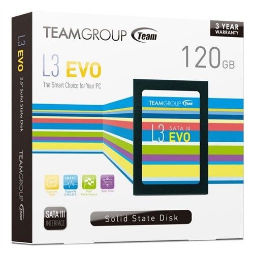 Team 120GB L3 EVO 2.5'' SATAIII 7mm UltraBook Uyumlu SSD 530 - 400MB-sn SSD (TMSSDL3EVO120G)