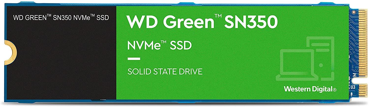 Wd 960GB Green SN350 WDS960G2G0C 2400-1900 MB-S M.2 NVMe SSD Harddisk