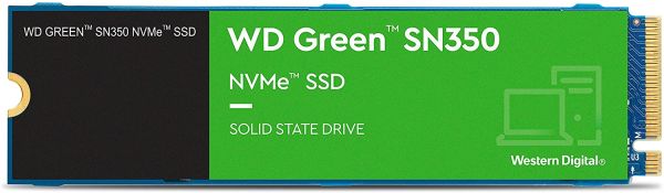 Wd 960GB Green SN350 WDS960G2G0C 2400-1900 MB-S M.2 NVMe SSD Harddisk