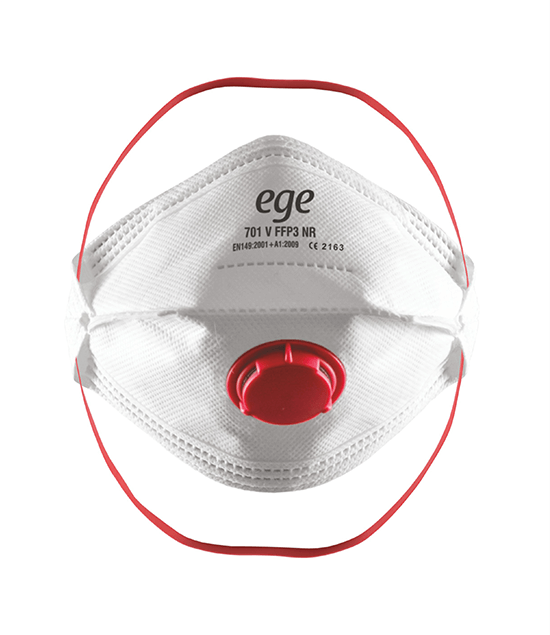 Ege 701 V FFP3 NR Ventilli Endüstriyel Maske 30lu
