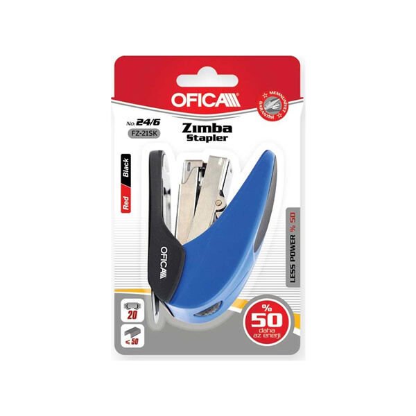 Ofica FZ-11SM 10 Siyah-Mavi Zımba Makinası