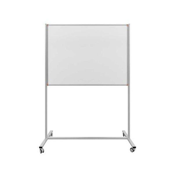 İnter INT-630 100cmX140cm Elegant Çerçeve Laminant Yüzeyli Tekerlek Ayaklı Beyaz Yazı Tahtası