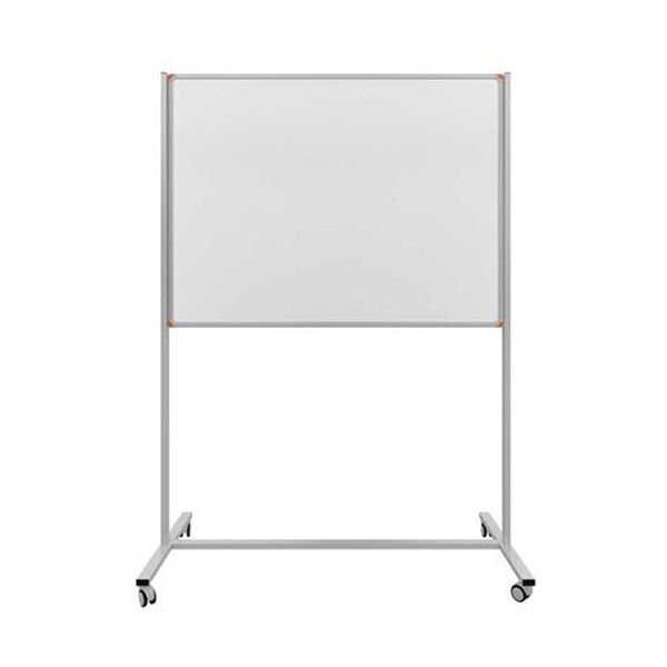 İnter INT-628 90cmX120cm Elegant Çerçeve Laminant Yüzeyli Tekerlek Ayaklı Beyaz Yazı Tahtası