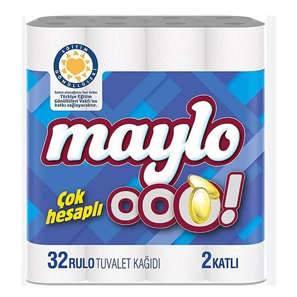 Maylo Kazandıran Rulolar Tuvalet Kağ.2Katlı 32li