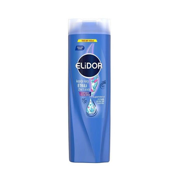 Elidor Kepeğe Karşı Etkili Şampuan 2 Si 1 Arada 400 Ml