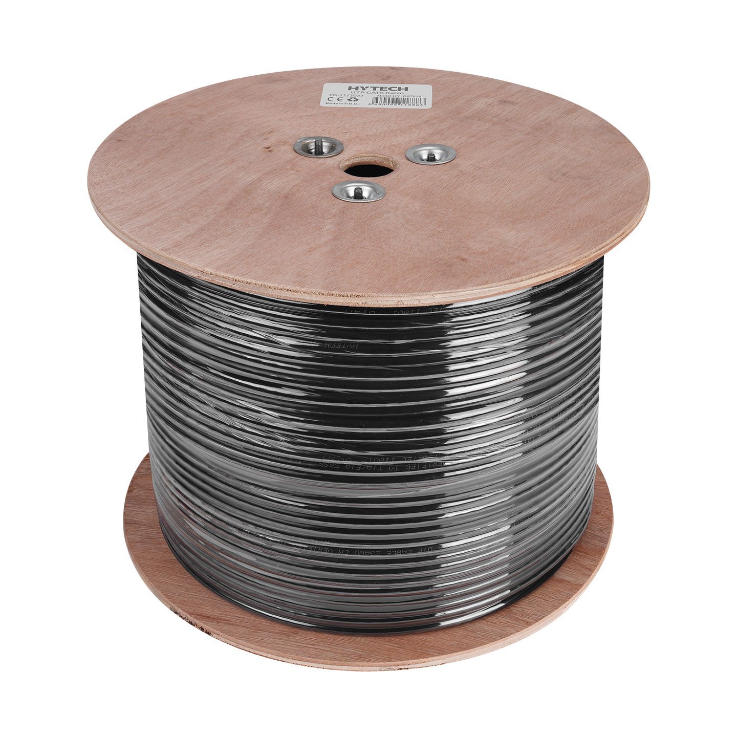 Hytech HY-CAT619 305m Gri-Siyah 0,51mm 23awg UTP CAT6 Dış Ortam Kablosu