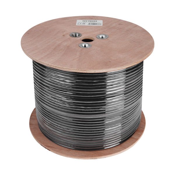 Hytech HY-CAT619 305m Gri-Siyah 0,51mm 23awg UTP CAT6 Dış Ortam Kablosu