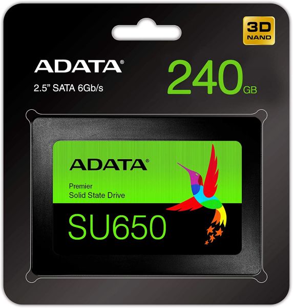 Adata 240GB 2.5'' SU650 520-450MB-s ASU650SS-240GT-R Ssd Harddisk