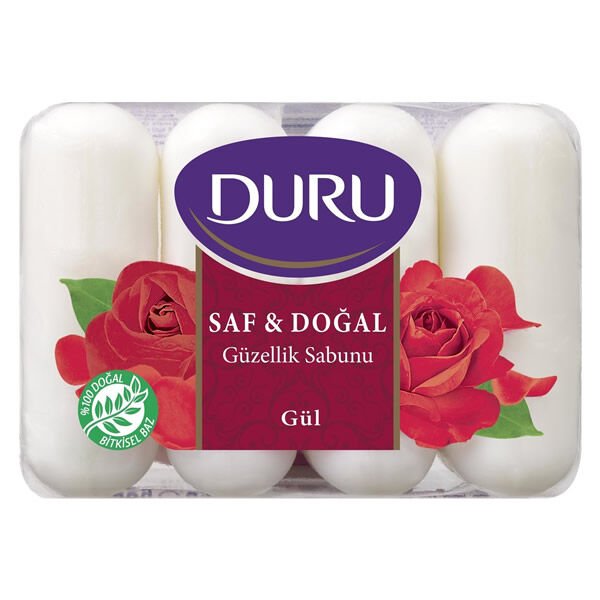 Duru 4x70 gr Saf&Doğal Gül Güzellik Sabunu