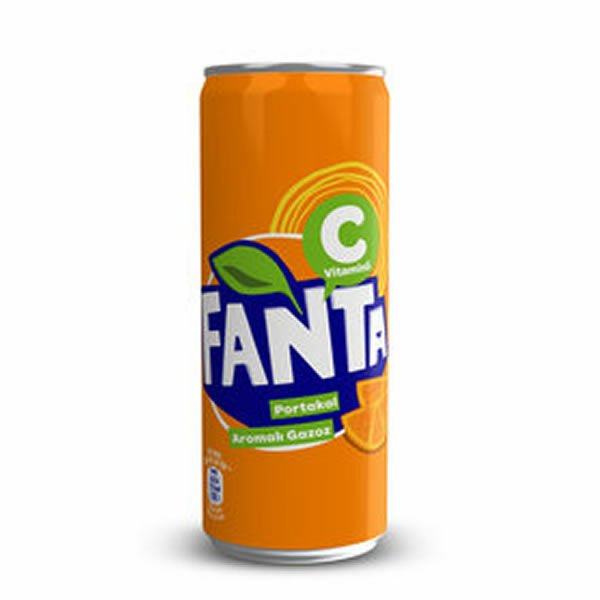Fanta 24 lü 330 ml Portakal Teneke