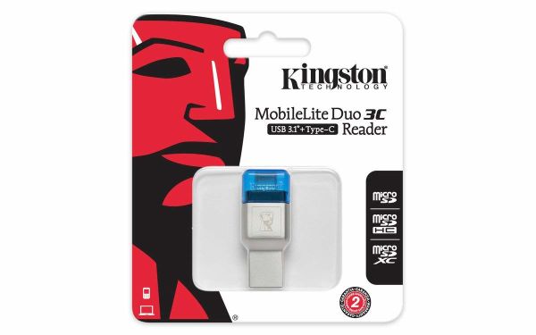 Kingston FCR-ML3C MobileLite DUO 3C USB3.1+Type C SD-Micro SD Kart Okuyucu