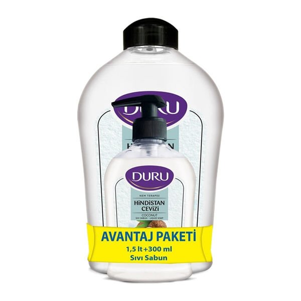 Duru 1,5 lt + 300 ml Hindistan Cevizi Sıvı Sabun