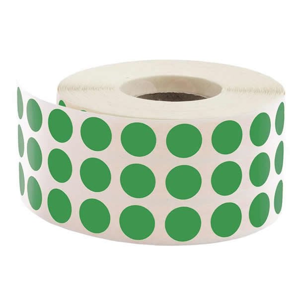 Herboy 10 mm 4000 li Yeşil Nokta Etiket