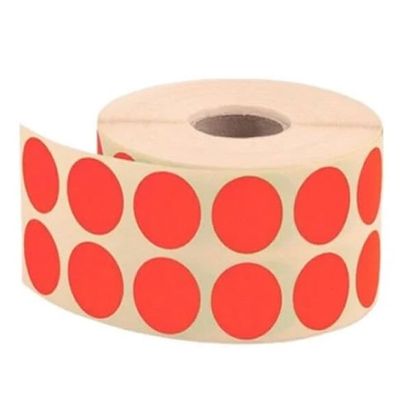 Herboy 20 mm 2500 lü Turuncu Nokta Etiket