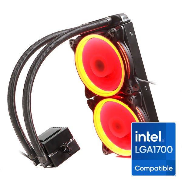 Dark AquaForce W242R Intel LGA1200 Uyumlu İşlemci Soğutucu