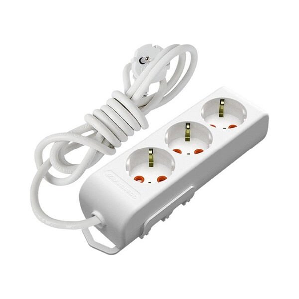 Ri-Tech 3 lü 1 mt Topraklamalı Çocuk Korumalı Grup Priz