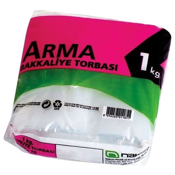 Çekmez 1000 gr 26x45 cm Plastik Bakkaliye Torbası