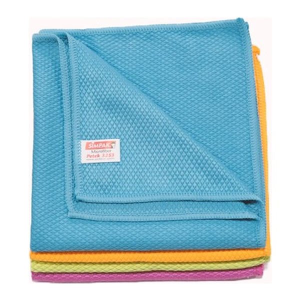 Simpak 40x40 cm Petek Mikrofiber Genel Temizlik Bezi