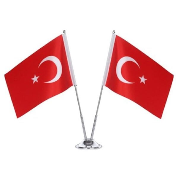 Vatan VT302 Çiftli Krom Bayrak Direği