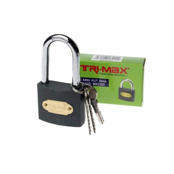 Trimax MK2326-1 25 mm Gri Uzun Asma Kilit