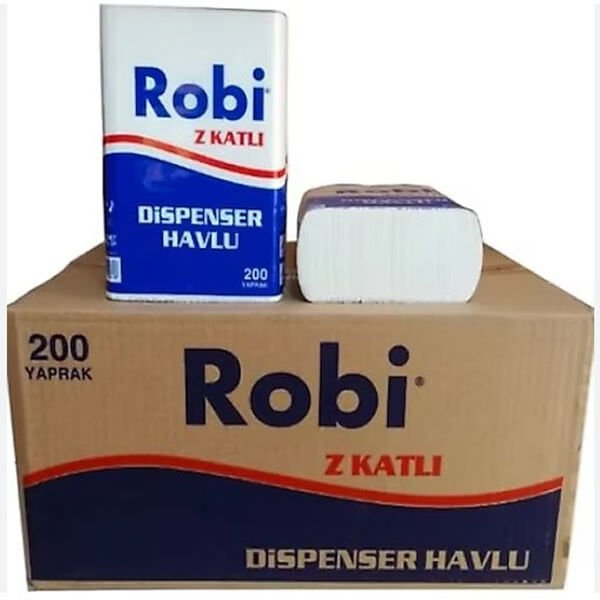 Robi 12 li 200 Yaprak Standart Z Kat Dispenser Havlu Kağıt