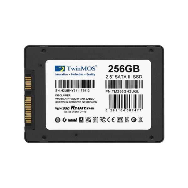 TwinMOS 256GB 2.5'' Sata3 SSD (580MB-550MB-S) Tlc 3dnand Grey (TM256GH2UGL) Ssd Disk